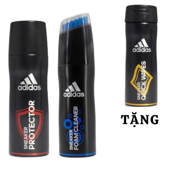 Combo Bình Xịt Nano Chống Thấm Nước và Chai Vệ Sinh Giặt Giày Adidas cho giày thể thao