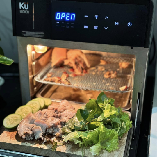 Nồi chiên không dầu kết hợp hấp KUCHEN 2228 16 lít